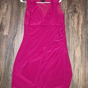 Size 14 women’s dark pink fitted dress